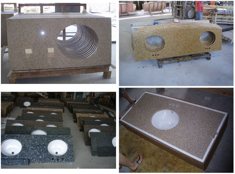 granite vanity tops, granite countertops, garnite top,bathroom granite vanity top,china