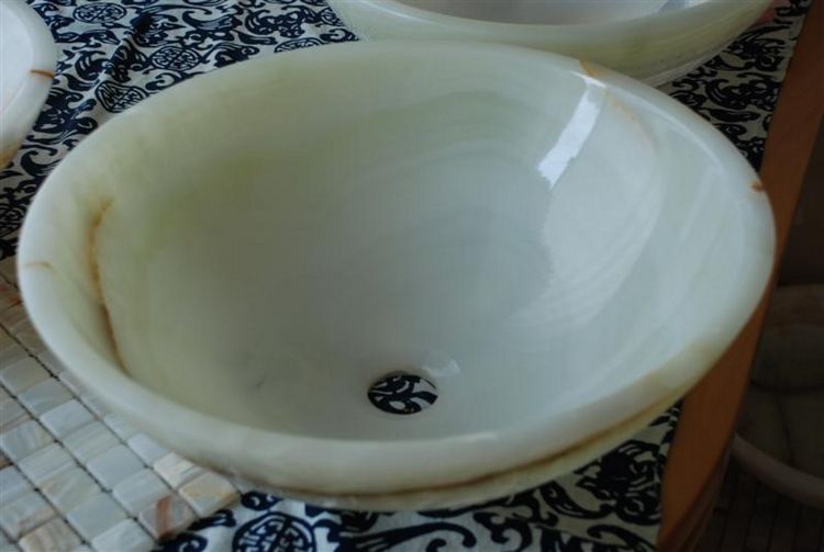 Natural Onyx Stone Sink, China.