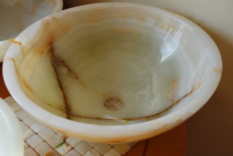 Onyx Marble Stone Sink, China.